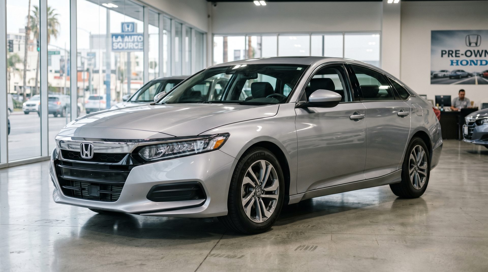 2021 Honda Accord EX-L in metallic silver