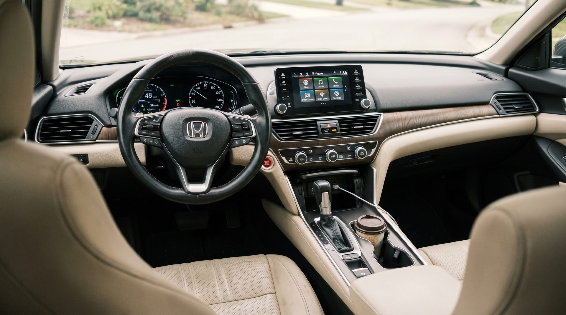 2021 Honda Accord interior, dashboard and steering wheel